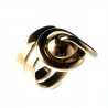 Bague réglable, bijou contemporain, plaqué or 