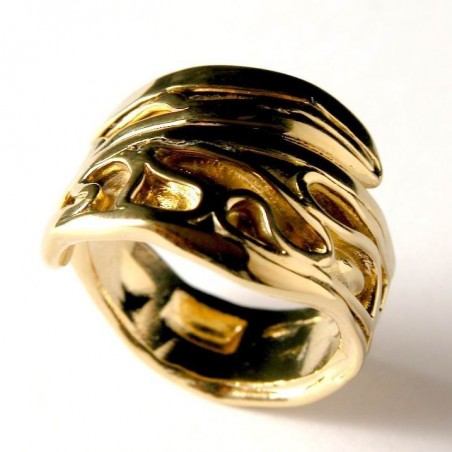Artisanat d'art-bague plaquée or