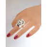 bijou artisanal, bague plaqué argent, fait main