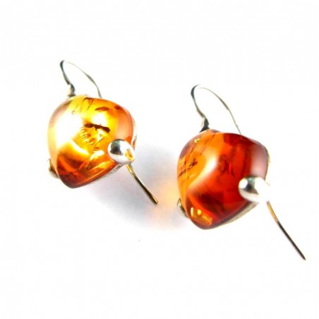 Boucles d'oreilles coeurs en argent 925