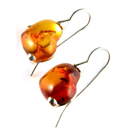 Boucles d'oreilles coeurs en argent 925