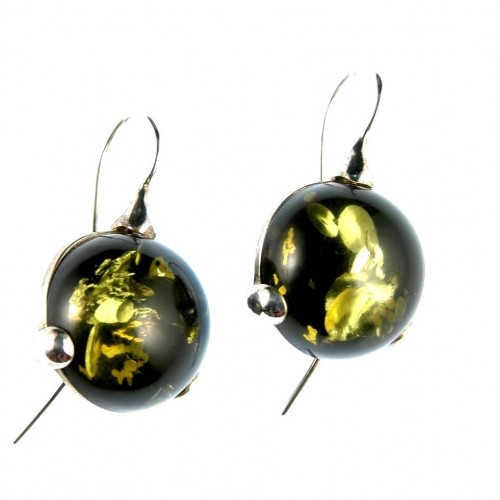 Ambre en bijou-boucles d'oreilles