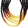 Collier en perles multicolores