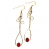 Création unique-boucles d'oreilles artisanales