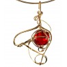 Bijoux artisanaux made in France-collier or et rouge rubis