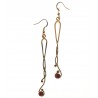 Artisanat made in France-boucles d'oreilles uniques.