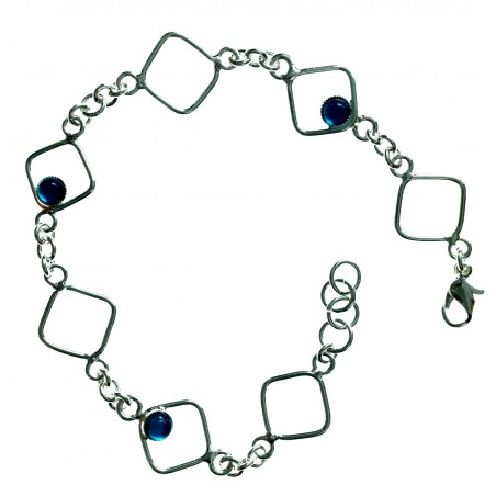 Bracelet souple petits carrés