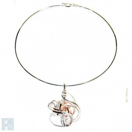 Collier fantaisie de créateur, bijou pour femme moderne