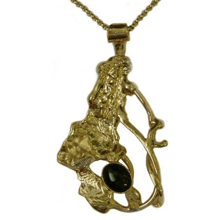 Pendentif fantaisie baroque, bijou artisanal et classique