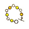 Bracelet ambre et argent.