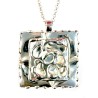 Bijou artisanal : pendentif argent sans pierre