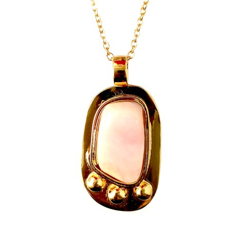 artisanat d'art : pendentif doré, fait main