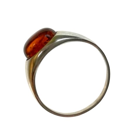 Bagues classiques ornées d'ambre