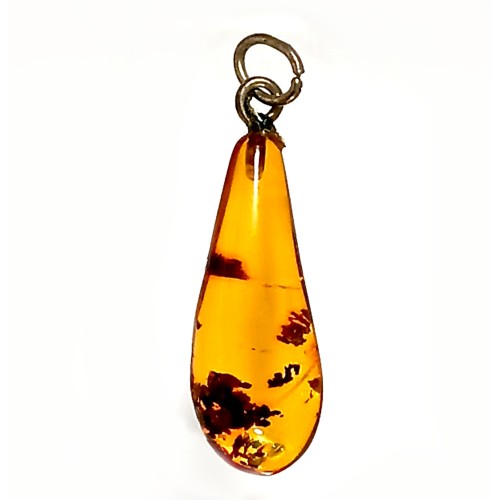 Petit pendentif, bijou en ambre véritable