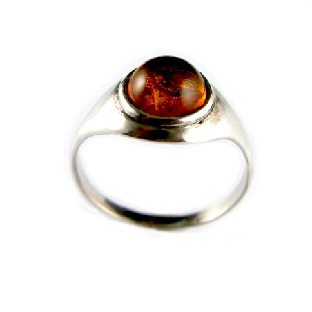 Bague en ambre, bijou de qualité.