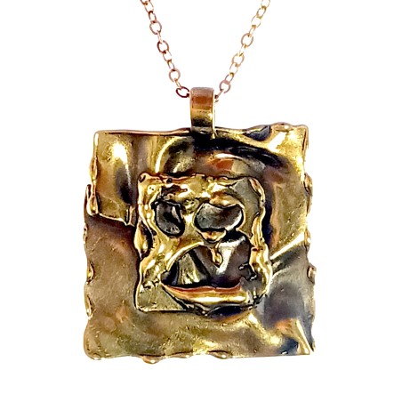 Création unique, pendentif fait main.