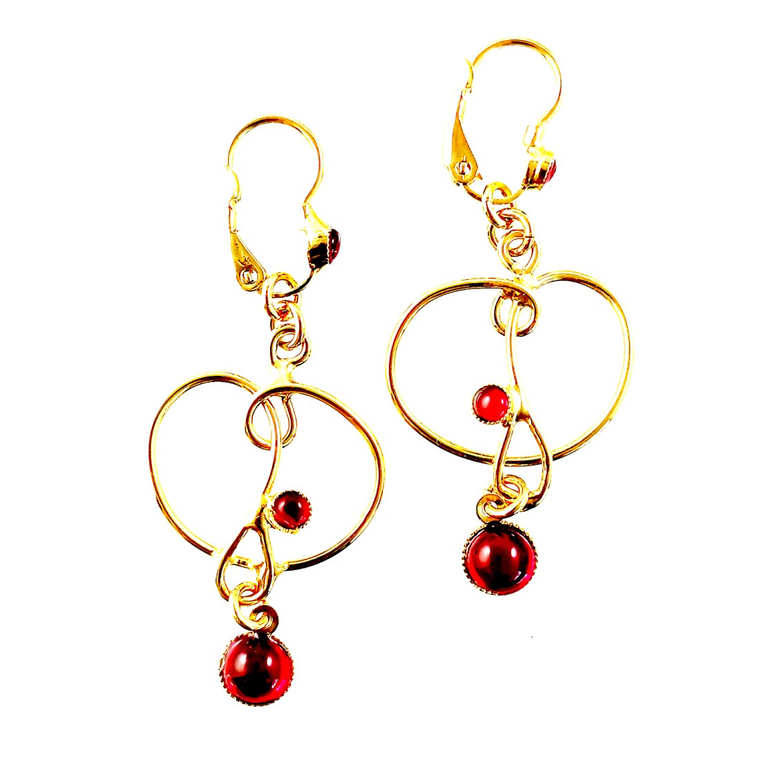 Boucles d'oreilles artisanales de créateur français Boucles d'oreilles artisanales de créateur français