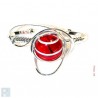 Bracelet argent et rouge rubis.