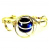 Bracelet  moderne bleu fonce ou bleu saphir.