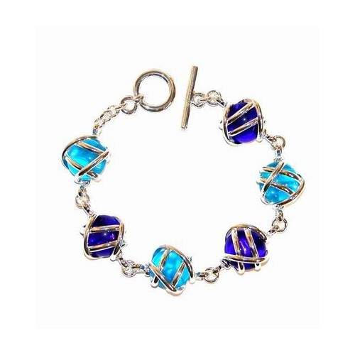 Bracelet fantaisie multicolore. Bijou original de créateur français.