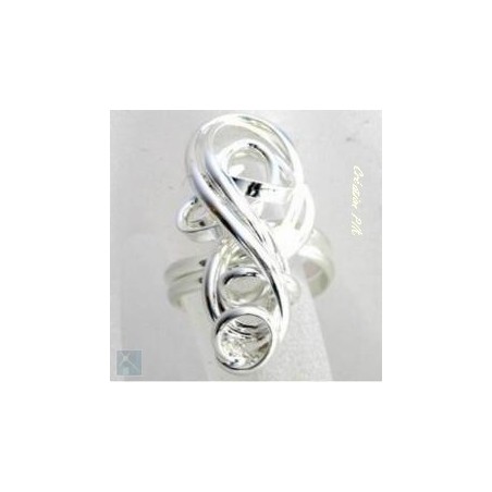 Bague artisanale en fil argent