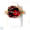 Petite bague rouge. Bijou de créateur.