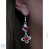 Boucles d'oreilles fleurs argent